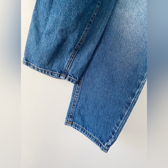 ASOS High Waisted Rise Tapered Relaxed Denim Jeans Classic Medium Wash 30 VTG - Picture 9 of 9